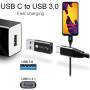 Techly Adapter USB-A M auf USB-C F, USB 3.0, schwarz (IADAP-USB3-AFT)