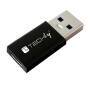 Techly Adapter USB-A M auf USB-C F, USB 3.0, schwarz (IADAP-USB3-AFT)