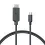 Alogic USB C Adapterkabel Typ C -HDMI  M/M 4k 60 Hz  1m,  sw (EL2UCHD-01)