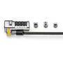 Kensington ClickSafe® Universal Combination Laptop Lock - 1.8 m - Kensington - Combination lock - Carbon steel - Black - Metallic
