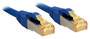 LINDY Patchkabel Cat6A S/FTP LSZH Cat7 Rohkabel blau  2.00m (47279)