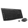 Logitech LGT-MK270-US - Full-size (100%) - Wireless - USB - QWERTY - Black - Mouse included