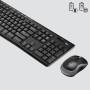 Logitech LGT-MK270-US - Full-size (100%) - Wireless - USB - QWERTY - Black - Mouse included
