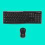 Logitech LGT-MK270-US - Full-size (100%) - Wireless - USB - QWERTY - Black - Mouse included