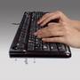 Logitech K120 Corded Keyboard - Full-size (100%) - Wired - USB - QWERTY - Black