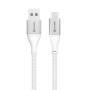 Alogic USB 2.0 Datenkabel Typ C -A M/M 3A 480 Mbps 0,3m, sil (ULCA2030-SLV)
