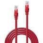 LINDY Patchkabel Cat6 U/UTP rot 0.30m (48030)
