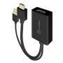 Alogic Adapter Konverter HDMI -> DisplayPort M/F     schwarz (HDDPU-ACTV)