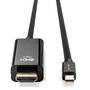 LINDY Kabel Mini DisplayPort/HDMI 4K30 DP: passiv 1m mDP Stecker an HDMI Stecker (36926)