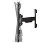 StarTech.com TV Wall Mount for up to 80" (100lb) VESA Mount Displays - Low Profile Full Motion Universal TV Wall Mount Bracket - Heavy Duty Adjustable Tilt/Swivel Articulating Arm - 200 x 100 mm - 600 x 400 mm - -15 - 2° - -90 - 90° - Steel - Black