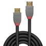 Lindy 1m High Speed HDMI Cable - Anthra Line - 1 m - HDMI Type A (Standard) - HDMI Type A (Standard) - 4096 x 2160 pixels - 18 Gbit/s - Black - Grey