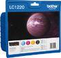 BROTHER LC-1220 Tinte schwarz und dreifarbig Standardkapazität 4 x 300 Seiten 1-pack blister ohne Al
