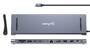 MANHATTAN USB-C PD Dockingstation 2xHDMI 1xDisplayPort bis 4K 3xUSB-A 1xUSB-C bis 5 Gbit/s USB-C PD 