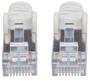 INTELLINET Netzwerkkabel Cat6A S/FTP CU LS0H 0,50m Grau RJ-45 Stecker / RJ-45 Stecker Vergoldete Kon