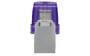 Kingston DataTraveler microDuo 3C - 256 GB - USB Type-A / USB Type-C - 3.2 Gen 1 (3.1 Gen 1) - 200 MB/s - Other - Stainless steel - Purple