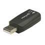 IC Intracom 150859 - USB-A - 2x 3.5 mm - Black