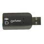 IC Intracom 150859 - USB-A - 2x 3.5 mm - Black