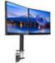 IIYAMA DS1002C-B1 Dual-Monitor Klemmhalterung fuer Displays von 10-30Zoll VESA 75x75 mm oder 100x100