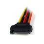 StarTech.com 6in Latching SATA Power Y Splitter Cable Adapter - M/F - 0.15 m - SATA 15-pin - 2 x SATA 15-pin - Male - Female - Straight
