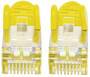 INTELLINET Netzwerkkabel Cat6A S/FTP 0,5m gelb vollkupfer Cat6A-zertifiziert RJ45-Stecker/RJ45-Steck