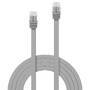 LINDY Cat.6 U/UTP Flachband-Patchkabel, grau, 2m Ohne Schirmung (47492)