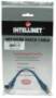 INTELLINET Patchkabel RJ45 U/UTP Cat5e 0.5m Hebelschutz blau (318129)