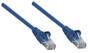 INTELLINET Patchkabel RJ45 U/UTP Cat5e 0.5m Hebelschutz blau (318129)