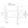 Neomounts by Newstar tv wall mount - 94 cm (37") - 2.16 m (85") - 200 x 200 mm - 865 x 480 mm - -15 - 15° - Black