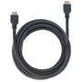 Manhattan HDMI In-Wall CL3 Cable with Ethernet - 4K@60Hz (Premium High Speed) - 5m - Male to Male - Black - Ultra HD 4k x 2k - In-Wall rated - Fully Shielded - Gold Plated Contacts - Lifetime Warranty - Polybag - 5 m - HDMI Type A (Standard) - HDMI Type A