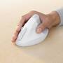 Logitech Lift Vertical Ergonomic Mouse for Business - Right-hand - Vertical design - Optical - RF Wireless + Bluetooth - 4000 DPI - White