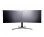 IIYAMA DS1002D-B1 Dual-Monitor Tischhalterung mit Standfuss für Displays von 10-30Zoll VESA 75x75 mm