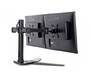IIYAMA DS1002D-B1 Dual-Monitor Tischhalterung mit Standfuss für Displays von 10-30Zoll VESA 75x75 mm