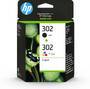 HP Inc. HP 302      Schwarz+Dreifarbig  Tintenpatrone BLISTER (X4D37AE)