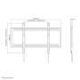 Neomounts by Newstar tv wall mount - 152.4 cm (60") - 2.54 m (100") - 125 kg - 200 x 200 mm - 900 x 600 mm - Black