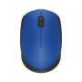 Logitech M171 Wireless Mouse - Ambidextrous - Optical - RF Wireless - 1000 DPI - Blue