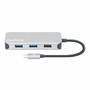 MANHATTAN USB-C 8-in-1-Dockingstation mit Power Delivery 100 W Typ C-Stecker auf HDMI 4K30Hz 3x USB-