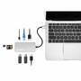 MANHATTAN USB-C 8-in-1-Dockingstation mit Power Delivery 100 W Typ C-Stecker auf HDMI 4K30Hz 3x USB-