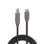 Lindy 2m USB 3.2 Typ C an B Kabel Anthra Line - Cable - Digital