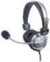MANHATTAN Headset SLIM LINE Stereo Flexibles Mikrofon aus Edelstahl Komfortabel gepolsterte Ohrmusch