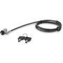 STARTECH.COM Keyed Cable Lock - Push-to-Lock Button - 2 m Steel Cable - Locking Cable for Laptop - C