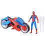 Hasbro Spiderman Web-Motorrad 10cm Fahrzeug und Figur