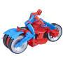 Hasbro Spiderman Web-Motorrad 10cm Fahrzeug und Figur