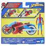 Hasbro Spiderman Web-Motorrad 10cm Fahrzeug und Figur