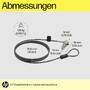 HP Inc. HP Notebook Sicherheitskabelschloss Essential 1.83 m (63B31AA)