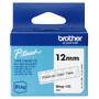 Schriftband Brother 12mmx4m weiß/transparent BTAG-135 (BTAG135)