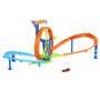 Mattel Hot Wheels Schnellstart- und Looping-Spielset mit Die-Cast-Spielzeugauto im Maßstab 1:64, Cra