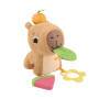 Mattel Fisher-Price sensorisches Babyspielzeug Kuschel-Capybara Plüschtier mit Beißring und Rassel f