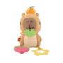Mattel Fisher-Price sensorisches Babyspielzeug Kuschel-Capybara Plüschtier mit Beißring und Rassel f