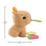 Mattel Fisher-Price sensorisches Babyspielzeug Kuschel-Capybara Plüschtier mit Beißring und Rassel f