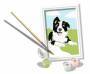 Ravensburger CreArt 23759 - Border Collie Welpe - Malen nach Zahlen Hund für Kinder ab 7 Jahre